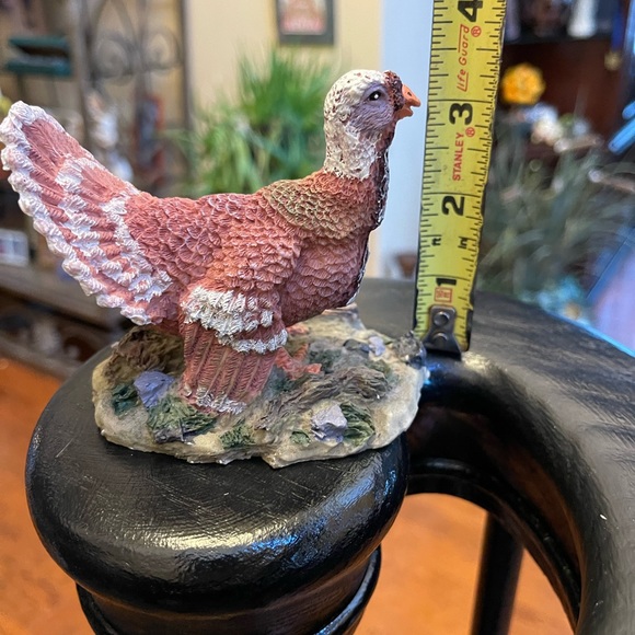 THANKSGIVING TURKEY FIGURE FIGURINE RESIN COLORFUL DECORATION 4” Vintage - Picture 3 of 14